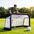 Custom logo goal nets, high-impact micromesh, for sports clubs
