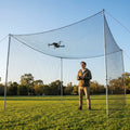 Drone netting in standard size black for indoor and outdoor use
