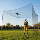 Drone netting in standard size black for indoor and outdoor use