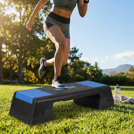 Adjustable fitness step with polypropylene construction for gym and home workouts - product detail