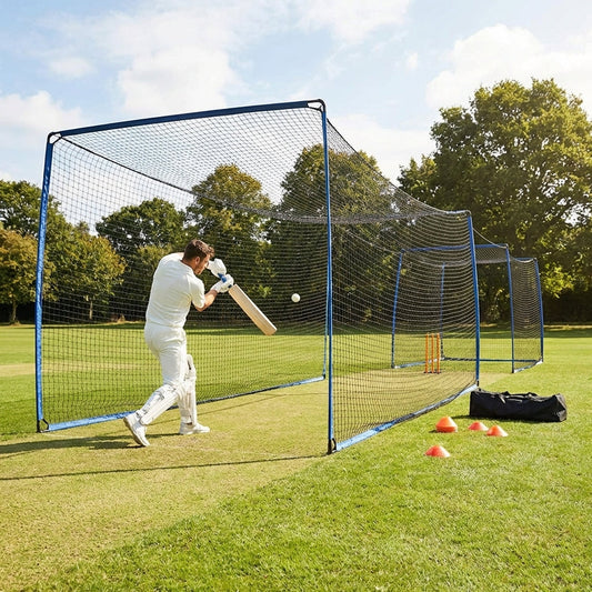 Pop-Up Cricket Batting Net in use for club and garden training - product detail
