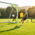Football goal target sheet with bright yellow banding for training - product detail