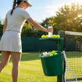 Tennis Court Bin & Shelf in Green, Black, or Blue made from PVC and Aluminium - product detail
