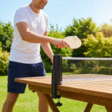Retractable table tennis net with polyester cotton material