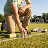 Stainless steel cricket stump gauge for accurate positioning - product detail