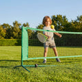 Mini tennis posts in Wimbledon Green made of steel for junior courts