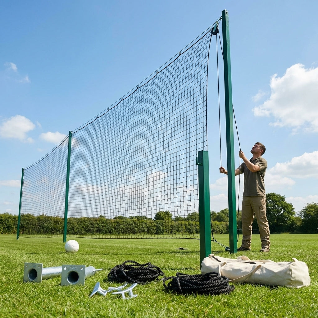 Ball Stop Net System with Aluminium Posts for Sports Venues - product detail