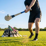 Ash Hurling Stick with custom grip colours, ideal for indoor and outdoor sports - product detail