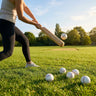 Rounders Match Balls – White/Red – Traditional Leather – Schools & Clubs
