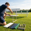 Replacement bench parts for tennis courts, available in various colours - product detail