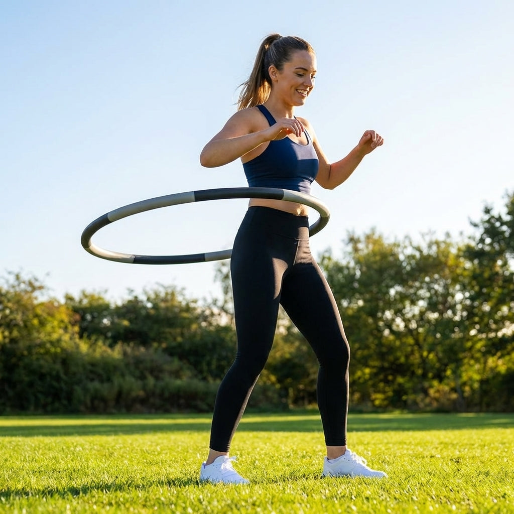 Weighted hula hoop with steel and foam for home fitness