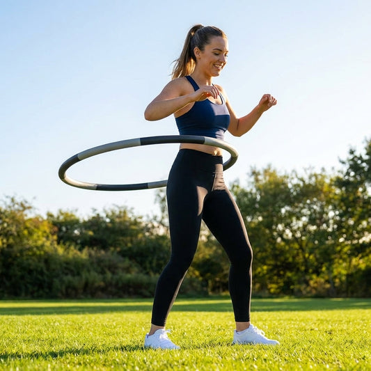 Weighted hula hoop with steel and foam for home fitness