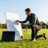 Double-Sided Coaching Whiteboard – 90cm x 60cm – Aluminium Frame – Classroom & Sports