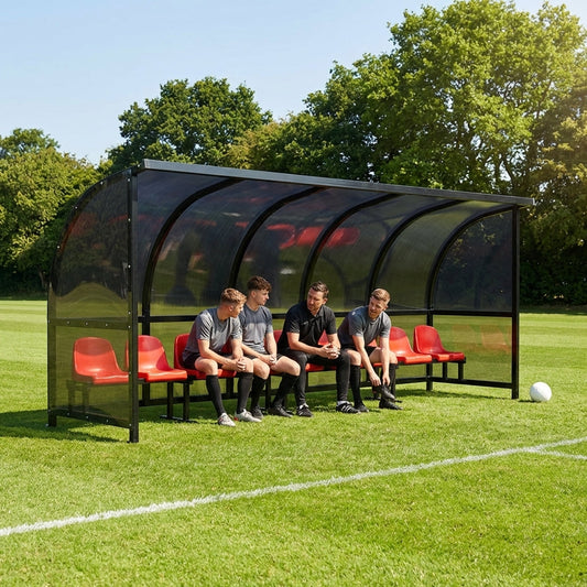 Mobile team shelter with aluminium frame for sports pitches - product detail