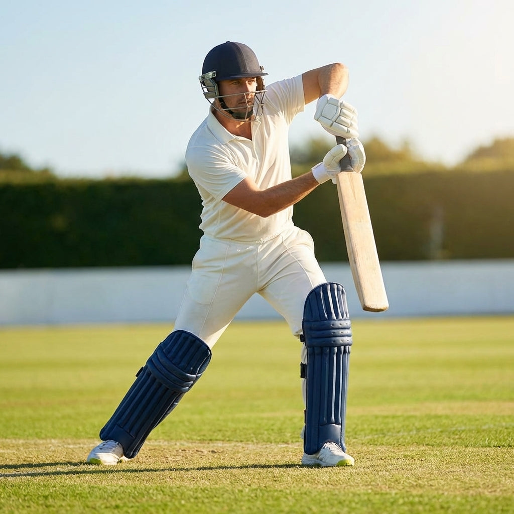 Colourful cricket batting pads in cotton and cane for short-form cricket