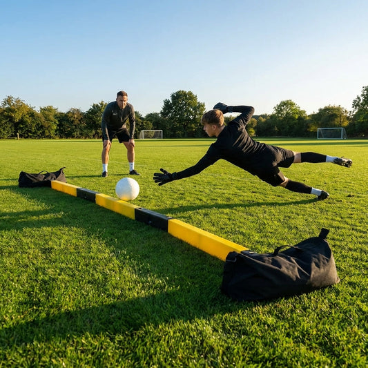 Goalkeeper training rope with floats, ideal for reflex improvement - product detail