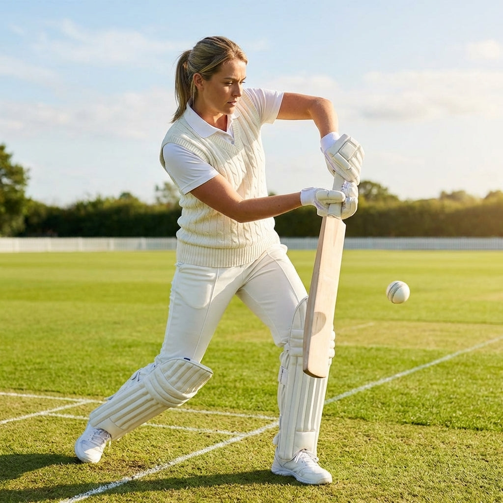 Women's Cricket Whites featuring 100% polyester for elite performance
