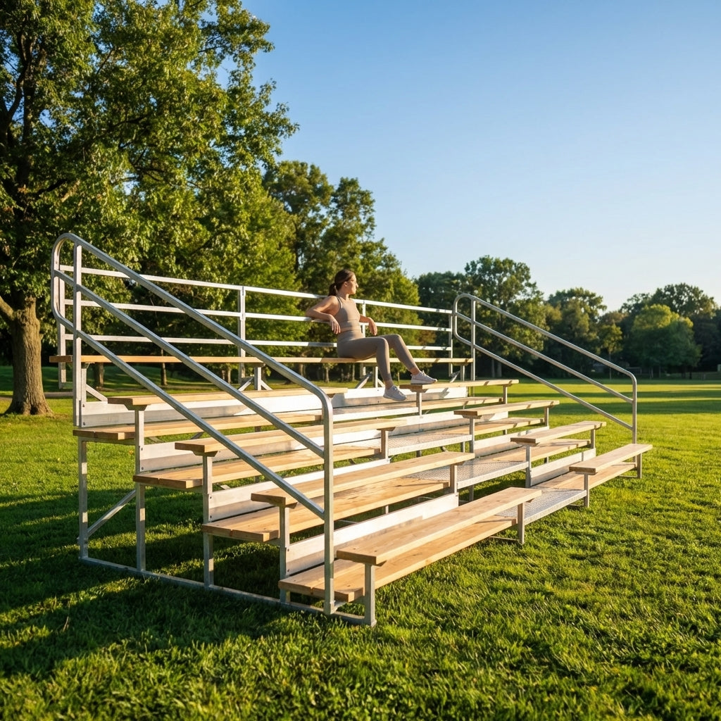 Portable aluminium tennis grandstand seating 36 people