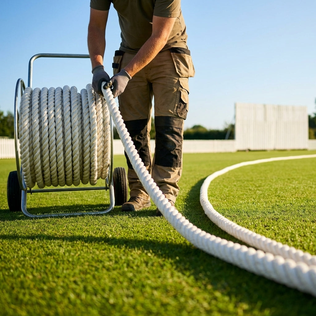High-quality cricket boundary rope for field marking