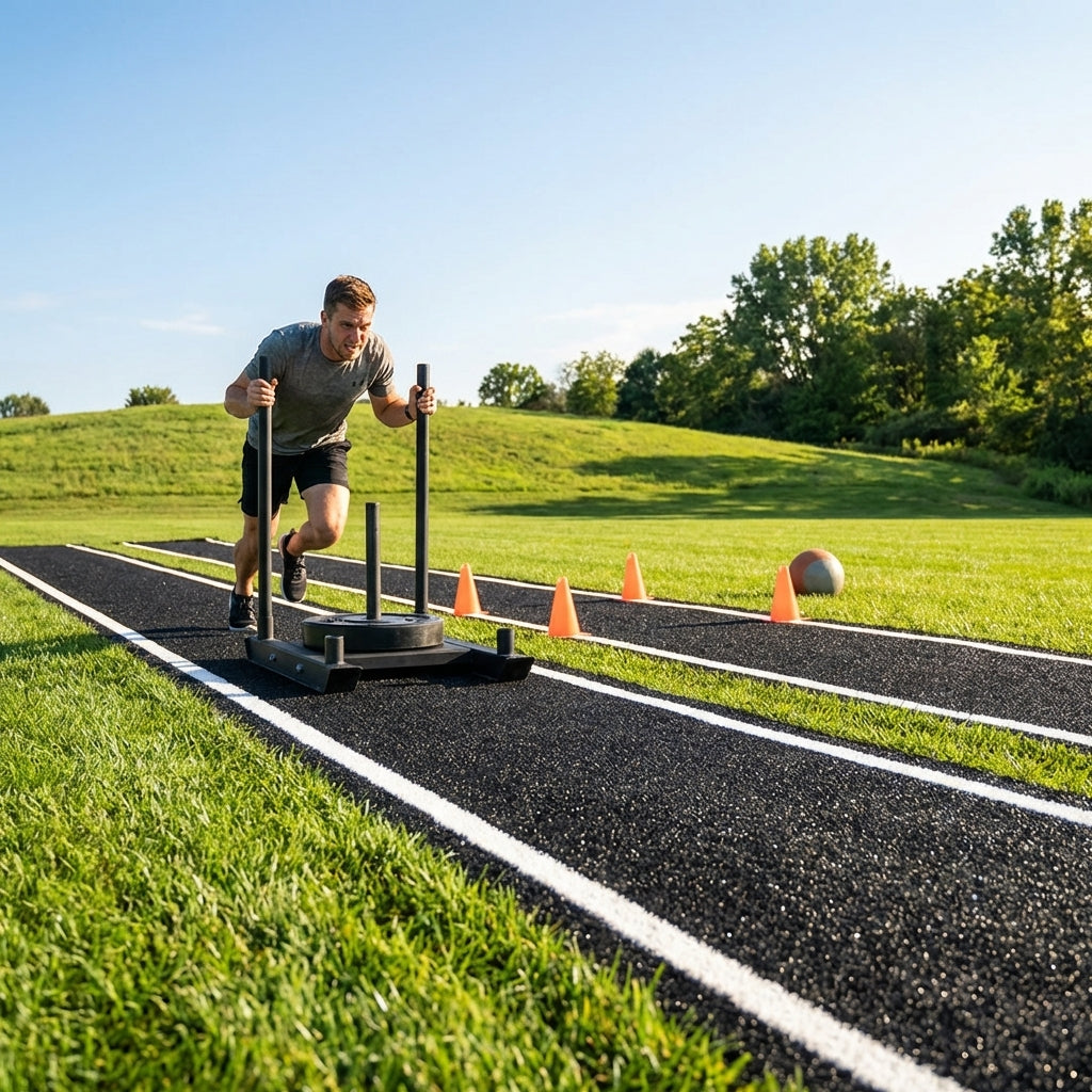 Athletic Sprint/Sled Track for indoor and outdoor training - product detail