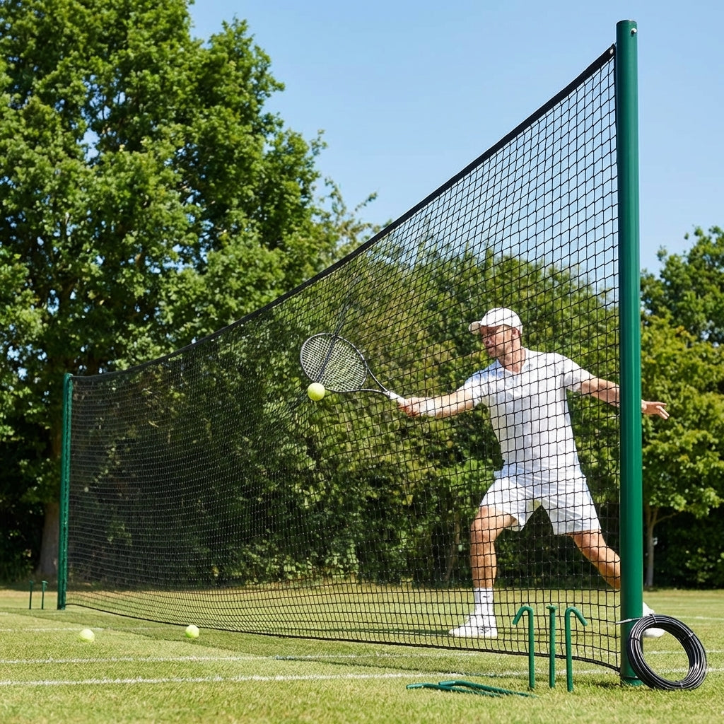 Tennis court surround netting made from HDPP, black colour - product detail