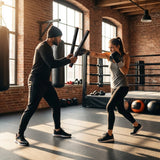 Boxing Precision Training Sticks in Cowhide Leather for Gym and Home Use