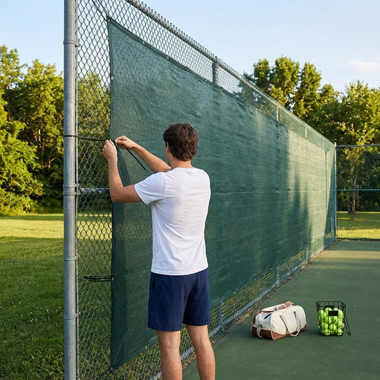 Tennis Court Privacy Screen Nets in various colours and sizes