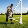 Hinged Rugby Post Assembly Tool with Zinc Plated Steel for Rugby Pitch - product detail