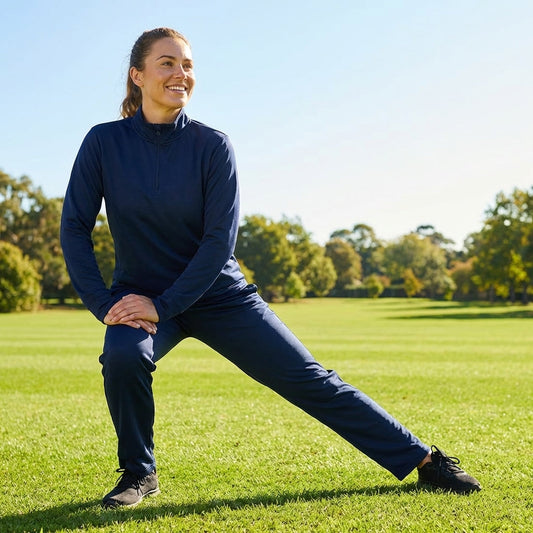 Women's Quarter Zip Tracksuit in lightweight polyester