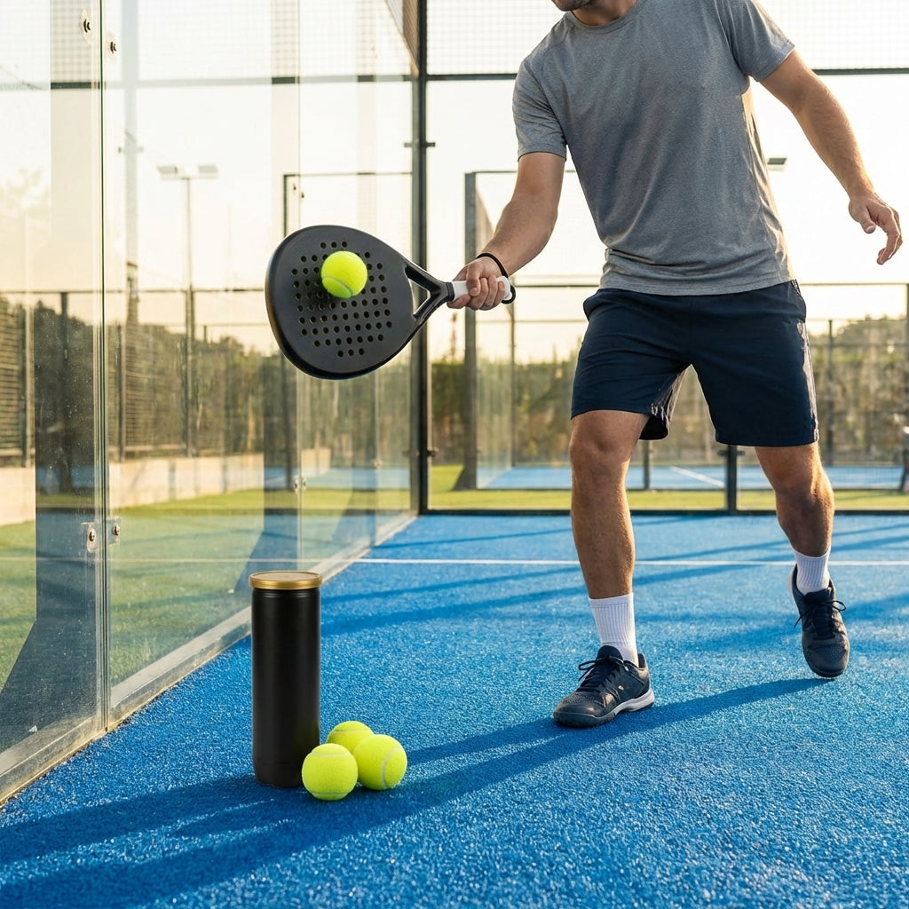 Professional padel balls with DuraCore and FluroFelt technology