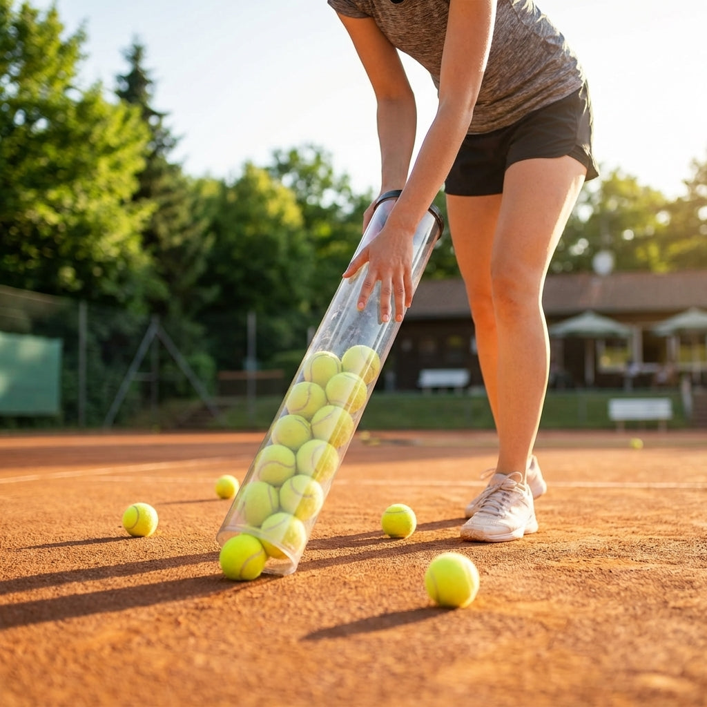 Tennis Ball Pick-Up Tube for easy ball collection on tennis courts