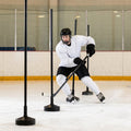 Ice hockey agility pole base made of heavy-duty rubber