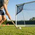 Compact hockey target net made from steel for indoor and outdoor practice