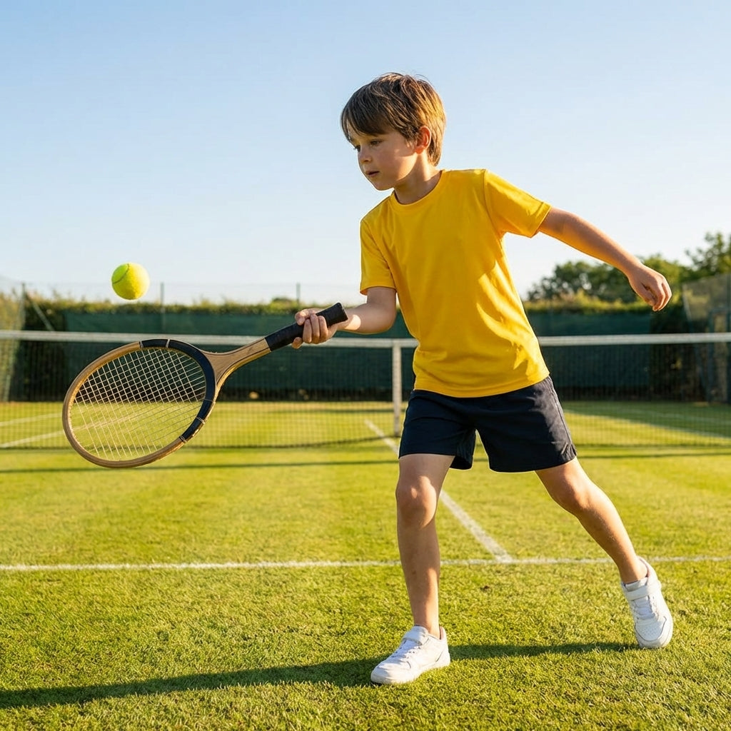 Junior Sports T-Shirt in 5 Sizes, made from 100% Polyester