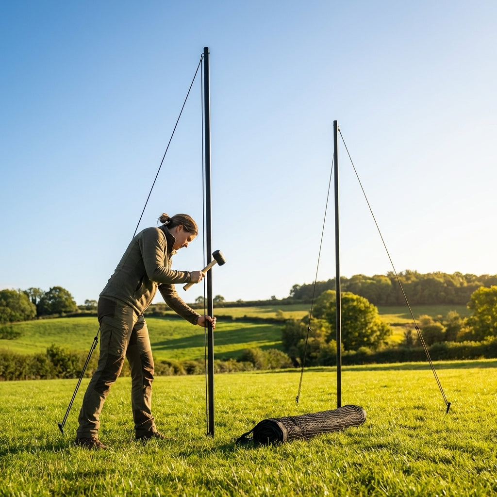 9ft Archery Backstop Poles for netting support - product detail