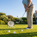 White plastic practice golf balls with air vented design - product detail