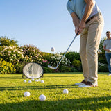 White plastic practice golf balls with air vented design - product detail
