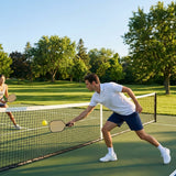 Tournament-ready pickleball net, 22ft x 3ft, HDPP and steel construction