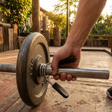 Barbell spring collars made from durable steel for gym use - product detail
