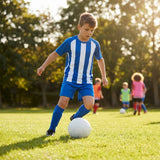 Kids striped short sleeve football shirt, perfect for sports - product detail