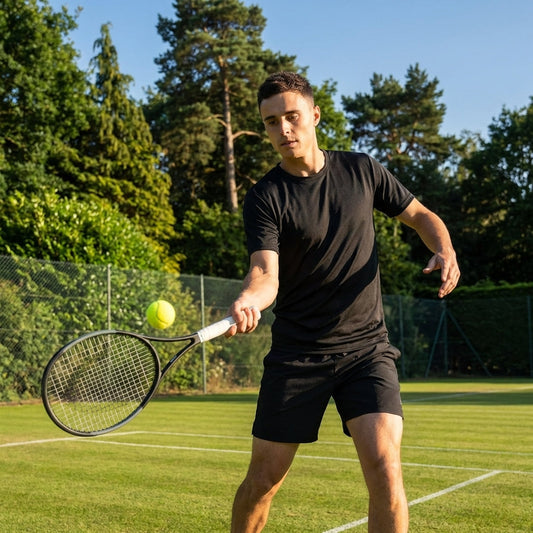 Men's Tennis Shirt made from lightweight polyester - product detail