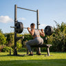 Home Gym Squat Set – Black – Durable Chrome & Rubber – Indoor/Outdoor