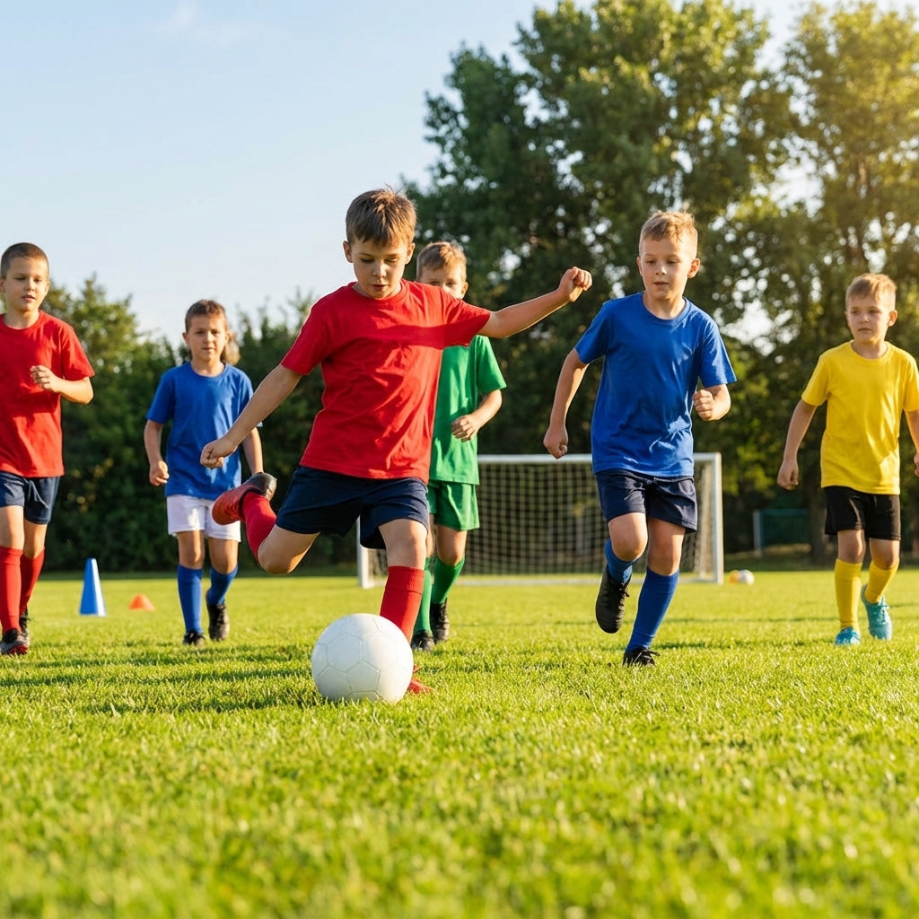 Kids' Football Shirts in various colours and sizes for youth sports - product detail