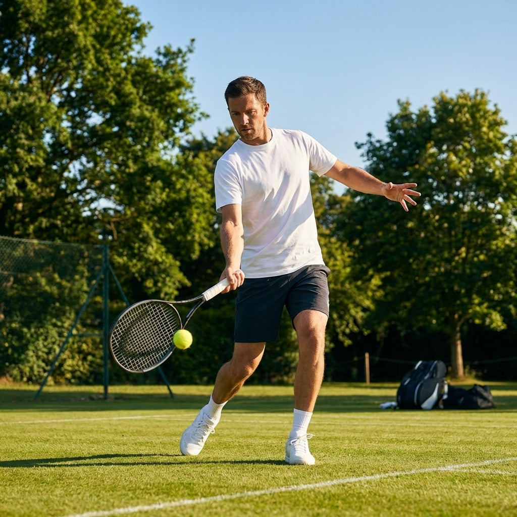 Cotton tennis t-shirt for adults in various sizes