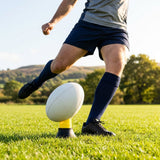 Adjustable rugby kicking tee in bright colour made from durable plastic - product detail