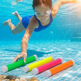 Vibrant swimming dive sticks made from durable PVC, pack of 4