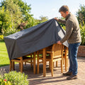 Waterproof garden furniture covers made from PU coated Oxford fabric