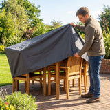 Waterproof garden furniture covers made from PU coated Oxford fabric