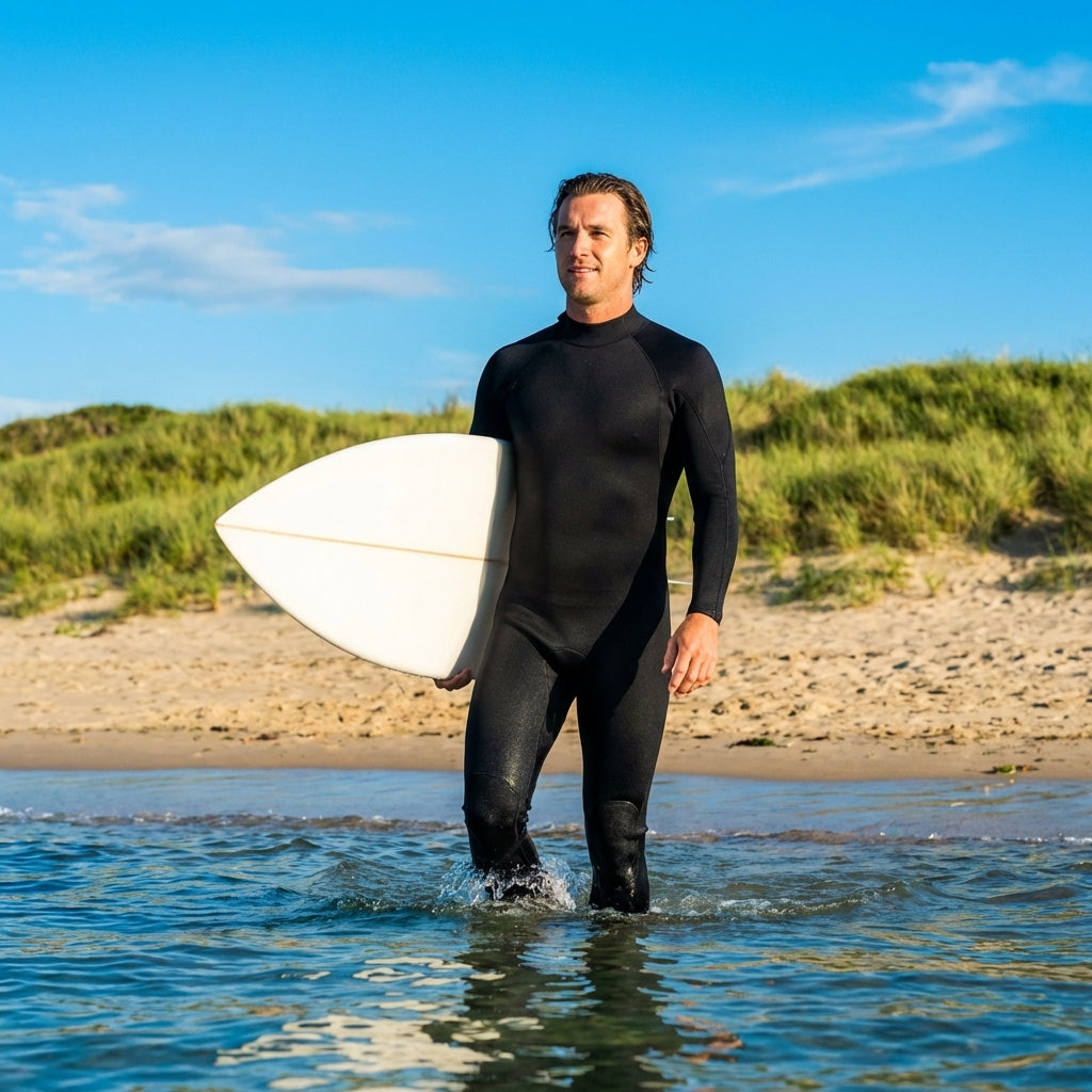Neoprene men's wetsuit for water sports