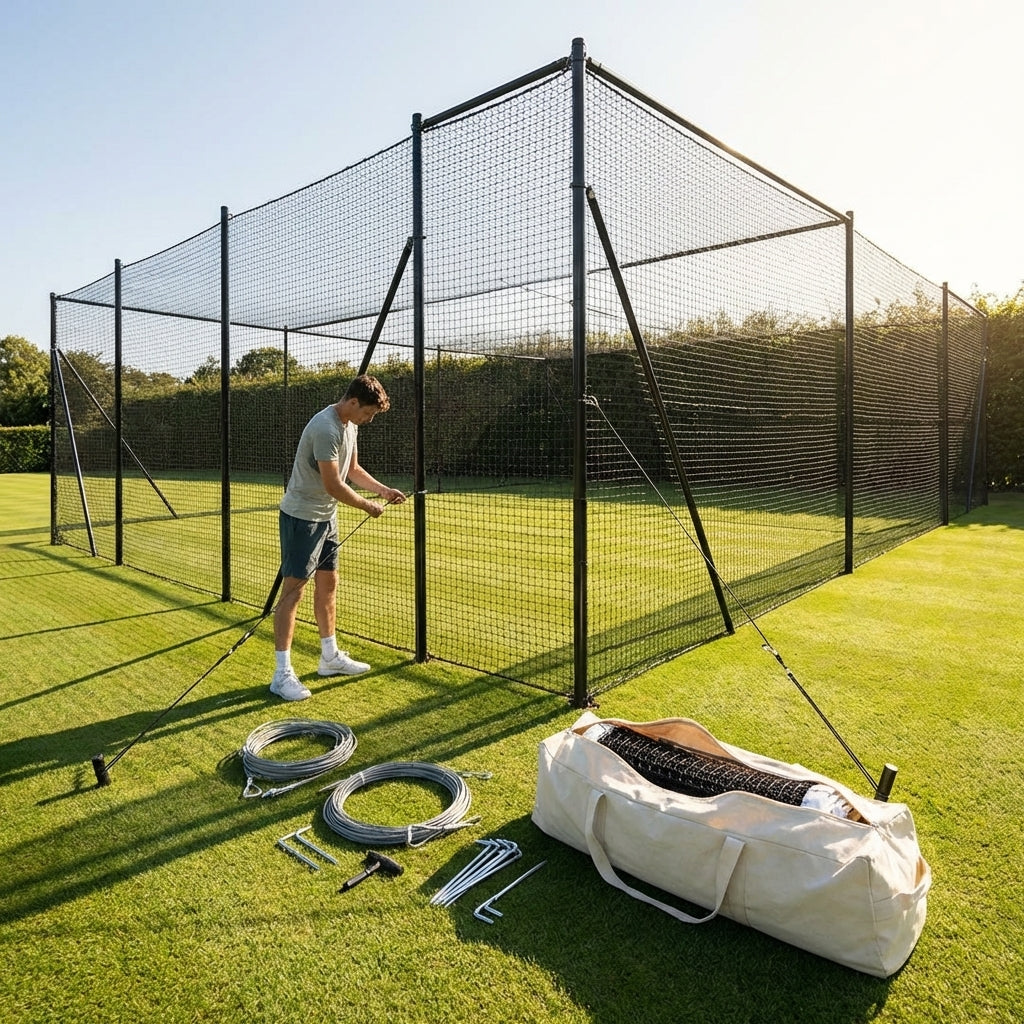 Tennis surround system with netting and poles for home use - product detail